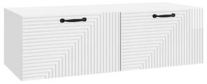 Fali TV szekrény Magasfényű Fehér 98 x 41 x 30 cm Szerelt Fa