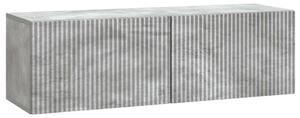 Fali TV szekrény 98 x 31 x 30 cm Betonszürke Szerelt Fa