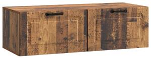 Fali TV szekrény Antik Fa 98 x 41 x 30 cm Szerelt Fa