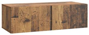 Fali TV szekrény 98 x 41 x 30 cm Antik Fa Szerelt Fa