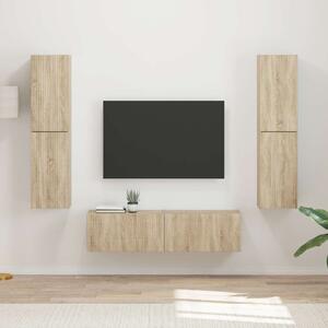 TV szekrény garnitúra 6 db Sonoma tölgy Szerelt Fa
