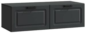 Fali TV szekrény Fekete 98 x 41 x 30 cm Szerelt Fa