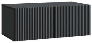 Fali TV szekrény 78,5 x 41 x 30 cm Fekete Szerelt Fa