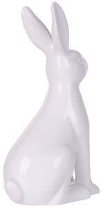 Nyúl Alakú Fehér Kerámia Figura 26 cm RUCA