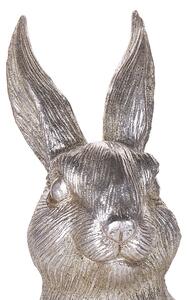 Ezüst Nyúl Alakú Dekorációs Figura 35 cm HATTEN