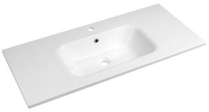Sapho Sapho, SIDRA mosdó 101x46cm, öntött márvány, fehér, SD101