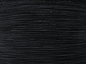 Fekete virágcserép háromdarabos szettben 25/32/41 cm SAMOS