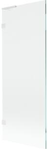 Mexen Lunar L, 1 szárnyú kádparaván 70 x 150 cm, 8 mm-es átlátszó üveg, fehér profil, 897L-070-000-20-00