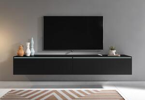 MENDES D 180 TV asztal, 180x30x32, fekete grafit
