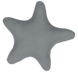 Szürke csillag alakú díszpárna kétdarabos szettben 40 x 40 cm BHOPAL