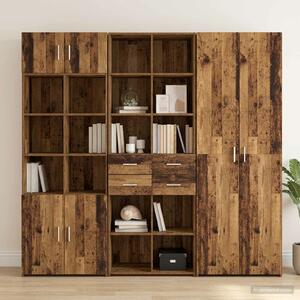 VidaXL Könyvszekrény Antik fa 30 x 42.4 x 185.2 cm