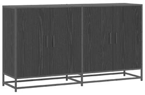 VidaXL Széf Fekete Tölgy 134 x 35 x 76 cm Szerelt Fa