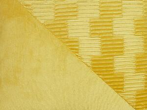 Sárga bársony díszpárna kétdarabos szettben 45 x 45 cm ORIGANUM