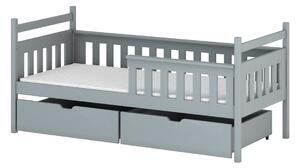 ENNY ágy gyerekeknek leesésgátlóval - 80x180, szürke