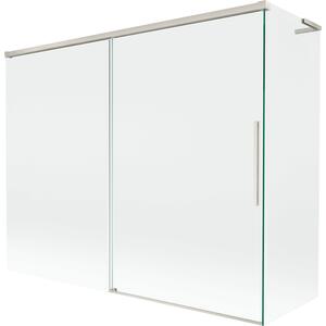 Mexen Rox, L tolóajtós, kétszárnyú kádparaván 190 + 80 x 150 cm, 8 mm-es átlátszó üveg, acélprofil, 8C9L-190-080-97-00