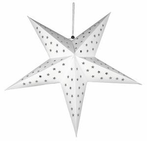 Karácsonyi csillag időzítővel 60 cm 10LED fehér