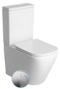 Sapho Sapho, IMALA kombi WC, Vortex Rimless, alsó/hátsó lefolyó, fehér, PC107V