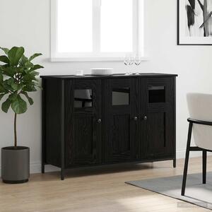 VidaXL Széf Fekete Tölgy 100 x 35 x 70 cm Szerelt Fa