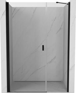 Mexen Mist-B, 1 szárnyú zuhanyajtó 105 cm, átlátszó üveg, fekete profil, 8A2-105-001-70-00