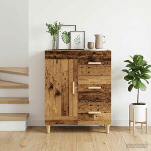 VidaXL Széf Antik Fa 69,5 x 34 x 90 cm Szerelt Fa