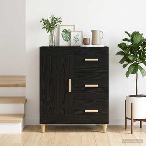 VidaXL Széf Fekete Tölgy 69,5 x 34 x 90 cm Szerelt Fa