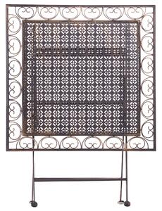 Összecsukható Fekete Fém Kerti Asztal 70 x 70 cm BORMIO