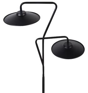 Kétégős fekete fém LED asztali lámpa 140 cm GALETTI