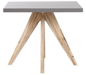 Négyszemélyes beton étkezőasztal bézs székekkel OLBIA