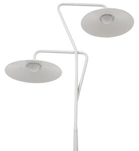 Kétégős fehér fém LED asztali lámpa 140 cm GALETTI