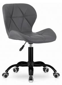 Műbőr irodai szék Noto - szürke/fekete