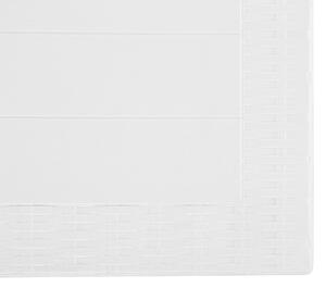 Fehér Rattan Kerti Asztal 140 x 80 cm FOSSANO