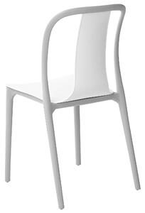 Szürke és fehér kerti szék hatdarabos szettben SPEZIA
