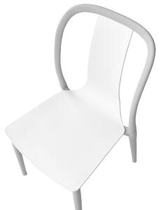 Szürke és fehér kerti szék hatdarabos szettben SPEZIA