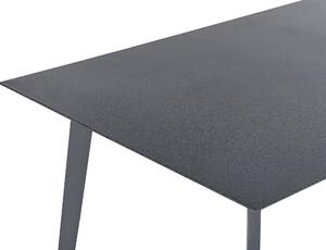 Szürke Alumínium Kerti Asztal 140 x 80 cm MILETO