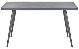 Szürke Alumínium Kerti Asztal 140 x 80 cm LIPARI