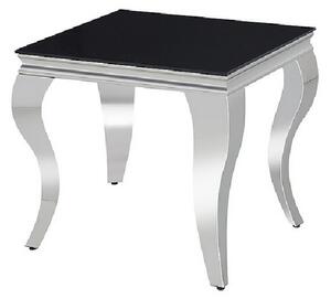 PREDRAG kisasztal - fekete/króm