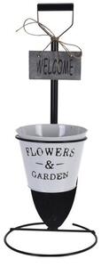 Flowers & Garden fém virágtartó kaspó Shovel, 20 x 52 cm