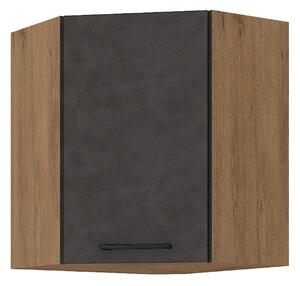 Felsőszekrény, szürke matt/tölgy lancelot, VEGA 58x58 GN-72 1F