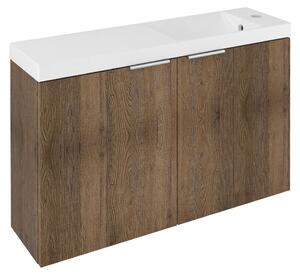 Sapho Sapho, LATUS X mosdószekrény 78,8x50x22cm, Sherwood tölgy, LT110-SET05