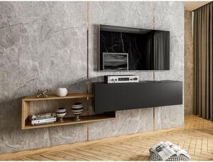 ALICIA tv-szekrény - fekete / wotan