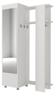 Antre Mirrored Coat Stand White
