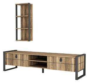 Exclusive Lost Iron Tv Unit Walnut
