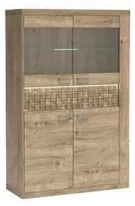 Natural N-5 vitrin, ribbeck tölgy, (LED-ek nélkül)