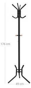 Álló ruhafogas - Vasagle Loft - 176 cm (fekete)