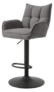 Szürke állítható magasságú bárszék szett 2 db-os Marilla – Unique Furniture