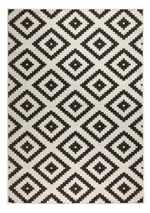 Malta fekete-krémszínű kültéri szőnyeg, 160 x 230 cm - NORTHRUGS