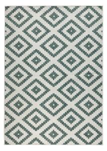 Malta zöld-krémszínű kültéri szőnyeg, 160 x 230 cm - NORTHRUGS