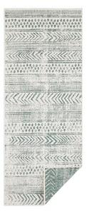 Biri zöld-krémszínű kültéri szőnyeg, 80 x 350 cm - NORTHRUGS