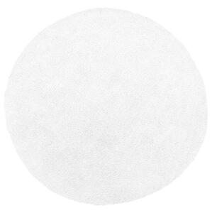 Fehér hosszú szálú szőnyeg ⌀ 140 cm DEMRE