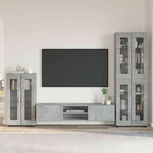 TV szekrény garnitúra FLORIN 3 db Beton Szürke Szerelt Fa